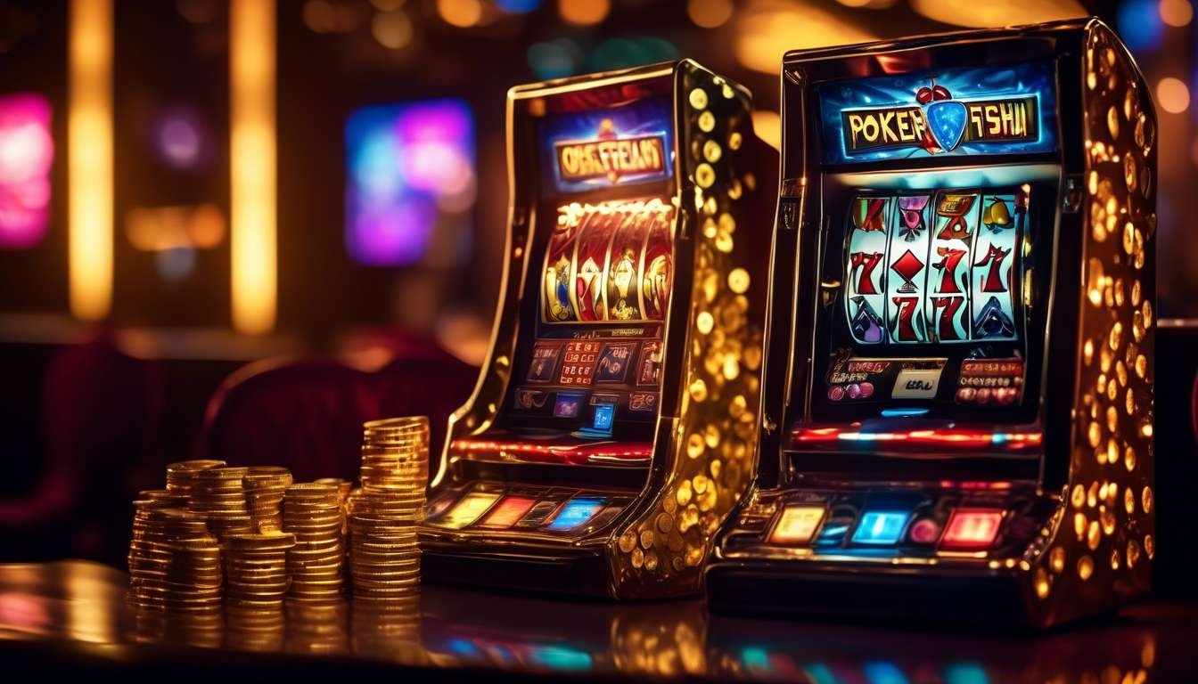 Tampilan permainan slot online emakbet dengan tema modern